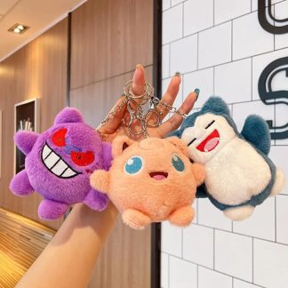 Plüschige Keychains Schlüsselanhänger - Gengar, Relaxo, Pummeluff