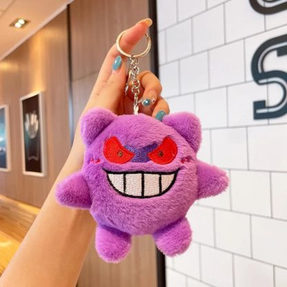 Plüschige Keychains Schlüsselanhänger - Gengar, Relaxo, Pummeluff – Bild 3