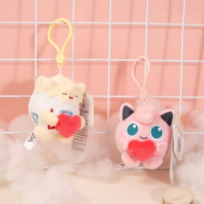 Zuckersüße Pokemon Plüsch Anhänger mit Herz – Bild 3