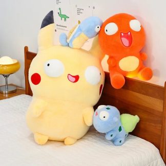 Lustige Pikachu, Schiggy, Bisasam oder Glumanda Plüschies (23/30/45cm)