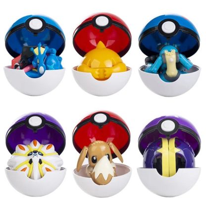 Pokemon Spielzeug - Großer Pokeball mit Pokemon Figur zum spielen oder sammeln – Bild 3