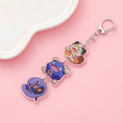 Süße Pokeom Anime Acrylic Schlüsselanhänger Keychains – Bild 9