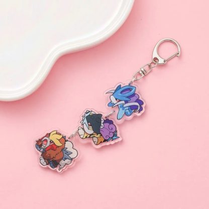 Süße Pokeom Anime Acrylic Schlüsselanhänger Keychains – Bild 21