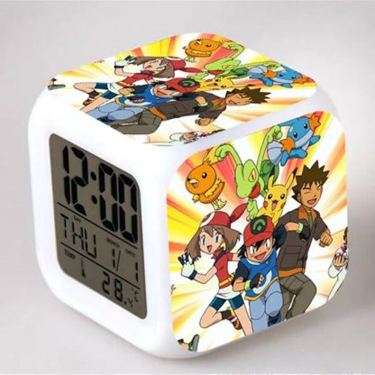 Pokemon Anime Wecker mit LED und Alarm Funktion in vielen Motiven – Bild 3
