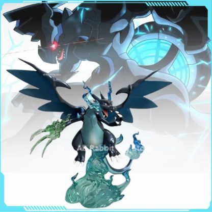 Detailreiche Pokemon Glurak Charizard oder Quajutsu Greninja Figur