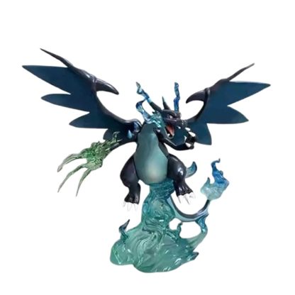 Detailreiche Pokemon Glurak Charizard oder Quajutsu Greninja Figur – Bild 3