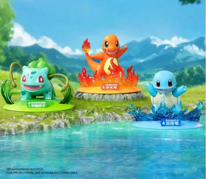 Glumanda, Schiggy oder Bulbasaur Bunte Starter-Pokémon Figuren (ca. 12-14cm) – Bild 2