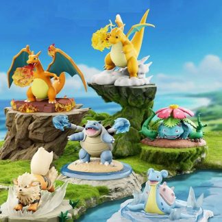 Detailreiche Pokemon Figuren Dragoran, Glurak, Lapras, Turtok etc.