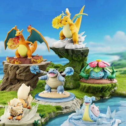 Detailreiche Pokemon Figuren Dragoran, Glurak, Lapras, Turtok etc.