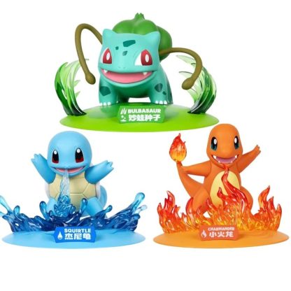 Glumanda, Schiggy oder Bulbasaur Bunte Starter-Pokémon Figuren (ca. 12-14cm) – Bild 6