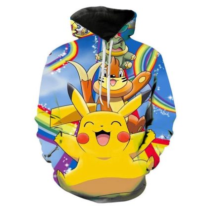 Vollfarbige Bunte Pokemon Hoodies Pullover in vielen Motiven – Bild 4