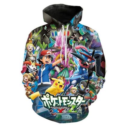 Vollfarbige Bunte Pokemon Hoodies Pullover in vielen Motiven – Bild 9