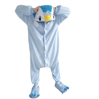 Plinfa Piplup Kigurumi Onesie Cosplay Kostüm für Erwachsene – Bild 4