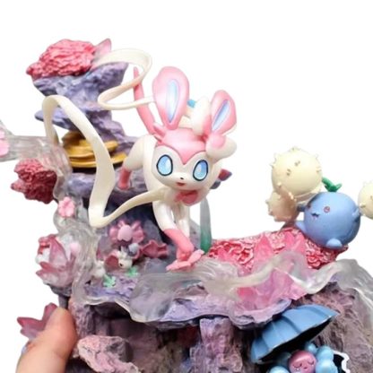 Feelinara Sylveon Insel Statue Figur Pokemon (ca. 20cm) – Bild 4