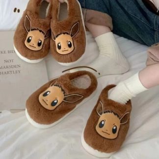 Flauschige Evoli, Bisasam, Pikachu Kinder Hausschue
