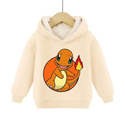 Warme gefütterte Kinder Pullies Hoodies mit Pokemon Motiven – Bild 2