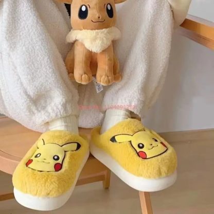 Flauschige Evoli, Bisasam, Pikachu Kinder Hausschue – Bild 6