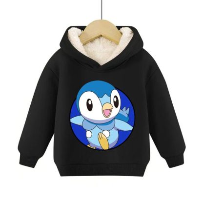 Warme gefütterte Kinder Pullies Hoodies mit Pokemon Motiven – Bild 3