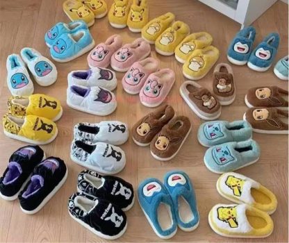 Flauschige Evoli, Bisasam, Pikachu Kinder Hausschue – Bild 7
