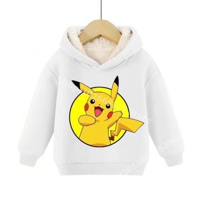Warme gefütterte Kinder Pullies Hoodies mit Pokemon Motiven – Bild 8