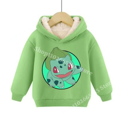 Warme gefütterte Kinder Pullies Hoodies mit Pokemon Motiven – Bild 12
