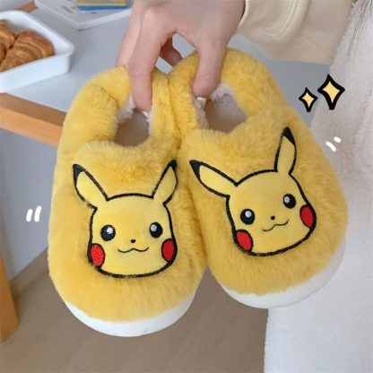Flauschige Evoli, Bisasam, Pikachu Kinder Hausschue – Bild 15