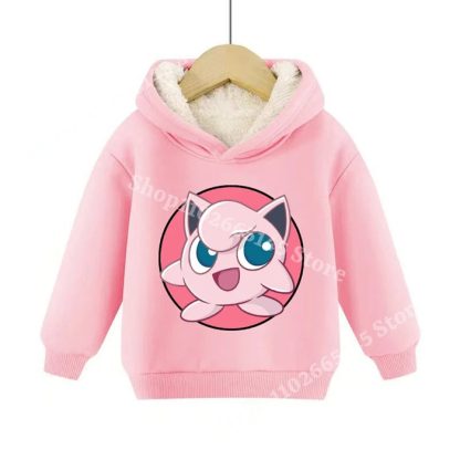 Warme gefütterte Kinder Pullies Hoodies mit Pokemon Motiven – Bild 15
