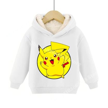 Warme gefütterte Kinder Pullies Hoodies mit Pokemon Motiven – Bild 16