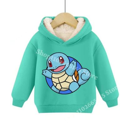 Warme gefütterte Kinder Pullies Hoodies mit Pokemon Motiven – Bild 22