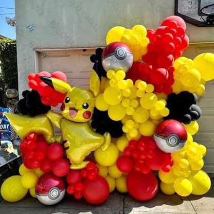 106 Stk. Pokemon Pikachu Luftballons für Geburtstag, Feier etc. – Bild 4