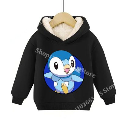 Warme gefütterte Kinder Pullies Hoodies mit Pokemon Motiven – Bild 23