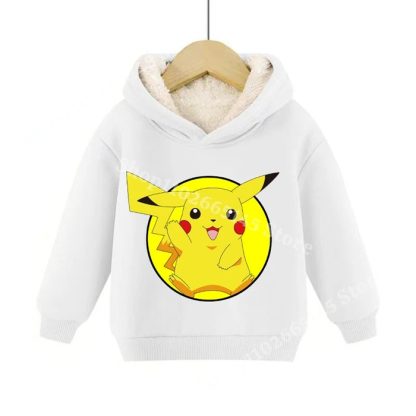 Warme gefütterte Kinder Pullies Hoodies mit Pokemon Motiven – Bild 24