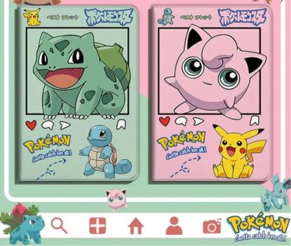 Pokemon iPad Air Pro Smartcover mit Pikachu, Bisasam, Schiggy, Pummeluff Motiven – Bild 2
