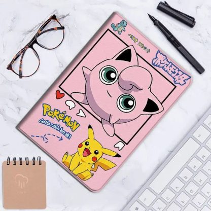 Pokemon iPad Air Pro Smartcover mit Pikachu, Bisasam, Schiggy, Pummeluff Motiven – Bild 4