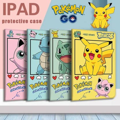 Pokemon iPad Air Pro Smartcover mit Pikachu, Bisasam, Schiggy, Pummeluff Motiven – Bild 7