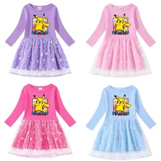 Pokemon Pikachu Prinzessin Kleid für Kinder