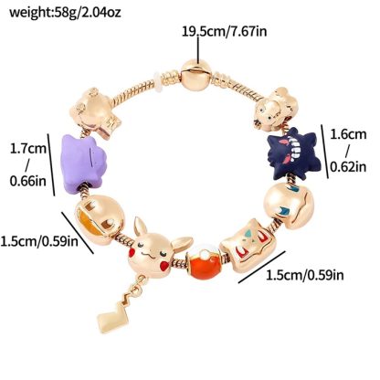 Pokemon Armband mit Pokemon Figuren als Anhänger – Bild 2