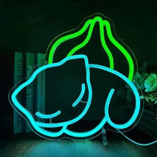 Bisasam Bulbasaur oder Nebulak Gastly Neon Wandlicht