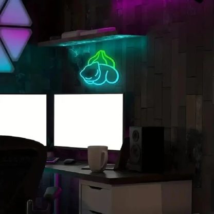 Bisasam Bulbasaur oder Nebulak Gastly Neon Wandlicht – Bild 3