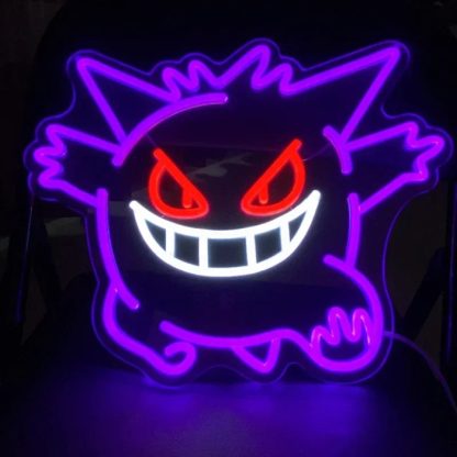 Gengar Neon Wandlicht Lampe (ca. 40x33cm) – Bild 3