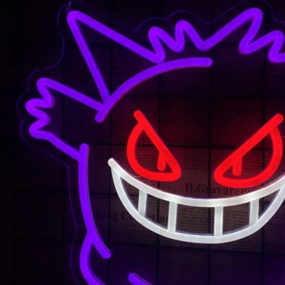 Gengar Neon Wandlicht Lampe (ca. 40x33cm) – Bild 5