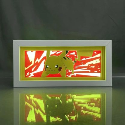 Pokemon Gengar, Pikachu oder Mewto Bild mit LED Beleuchtung Lampe Licht – Bild 7