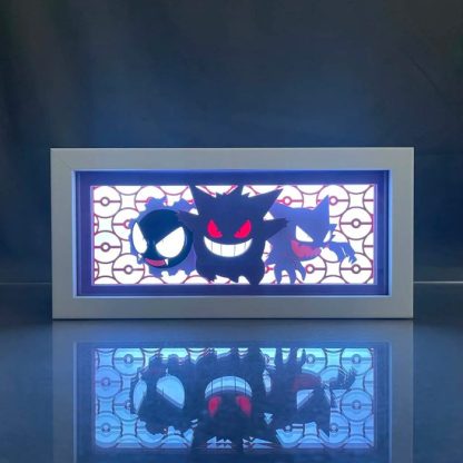 Pokemon Gengar, Pikachu oder Mewto Bild mit LED Beleuchtung Lampe Licht – Bild 9