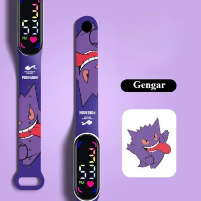 Bunte Pokemon LED Kinder Armbanduhren mit Farbdisplay – Bild 5