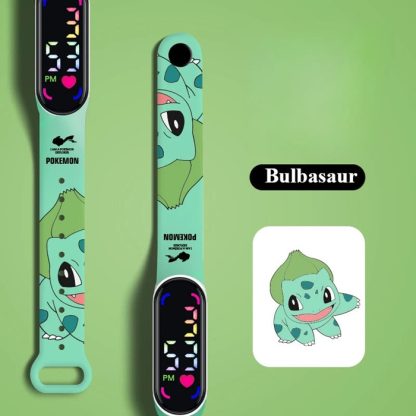 Bunte Pokemon LED Kinder Armbanduhren mit Farbdisplay – Bild 8