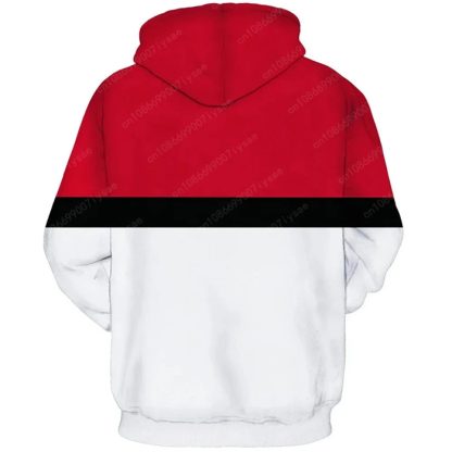 Pokeball Cosplay Pullover Hoodie für Kinder oder Erwachsene – Bild 3