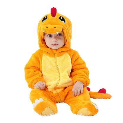 Pokemon Baby Pyjama Schlafanzug im niedlichen Glumanda Motiv – Bild 2