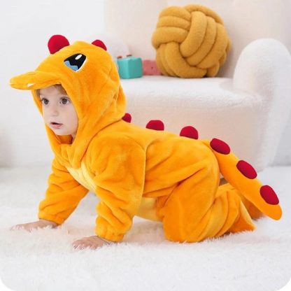Pokemon Baby Pyjama Schlafanzug im niedlichen Glumanda Motiv – Bild 3