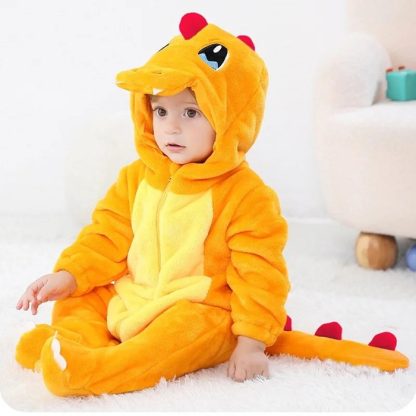 Pokemon Baby Pyjama Schlafanzug im niedlichen Glumanda Motiv – Bild 4