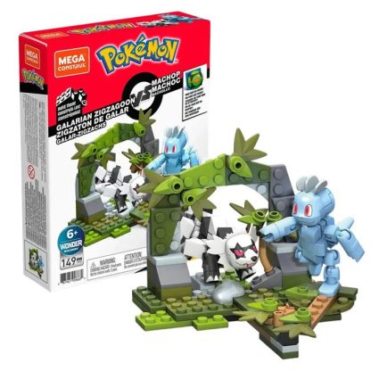 MEGA Pokemon Klemm-Baustein Sets (Zigzachs und Machollo oder Mauzi und Toxel) – Bild 3